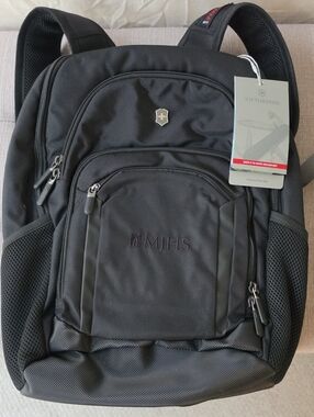 Victorinox Black Men's Laptop Backpack with Padded Straps